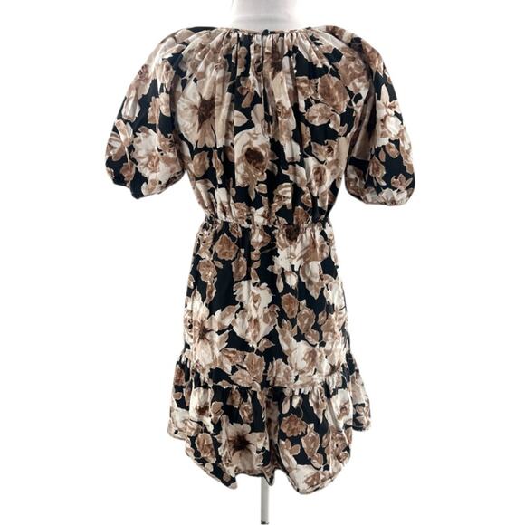 Rails Khloe Floral Knee Length Shift Dress Sepia Roses Sz XS - Picture 5 of 9